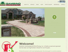 Tablet Screenshot of gambinolandscaping.com